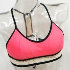 Cross back W/ Crochet Bikini Top